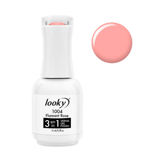 Looky Vernis Gel 3 en 1 #1004 Flamant Rose (Collection Fête Foraine)