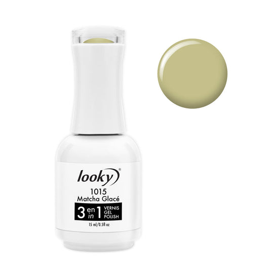 Looky Vernis Gel 3 en 1 #1015 Matcha Glacé (Collection Escapade)