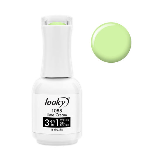 Looky Vernis Gel 3 en 1 #1088 Lime Cream (Collection Macaron)
