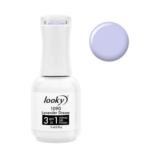 Looky Vernis Gel 3 en 1 #1090 Lavender Dream (Collection Macaron)