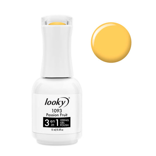 Looky Vernis Gel 3 en 1 #1093 Passion fruit (Collection Macaron)