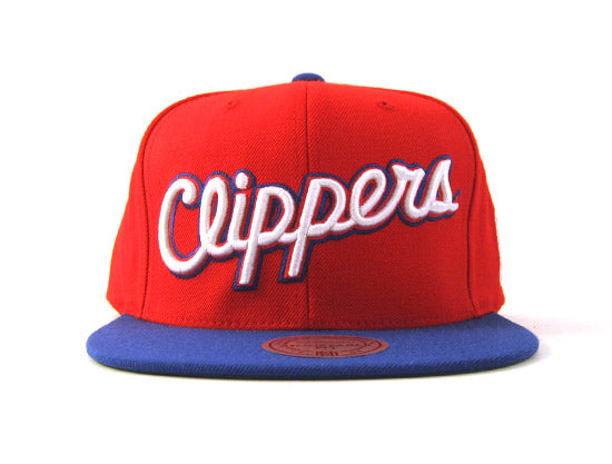 Los Angeles Clippers Mitchell&Ness Snapback Hat (Team Colors/Green Under Brim)