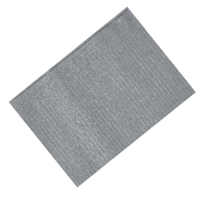 Z735 Manicure Table Protective Towels | Grey Nail Table Protective Towels Packed in 50's with one side plastic coated (waterproof) and other ribbed paper fabric