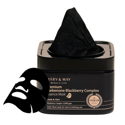 Mary&May Premium Idebenone Blackberry Complex Essence Mask 20 sheets