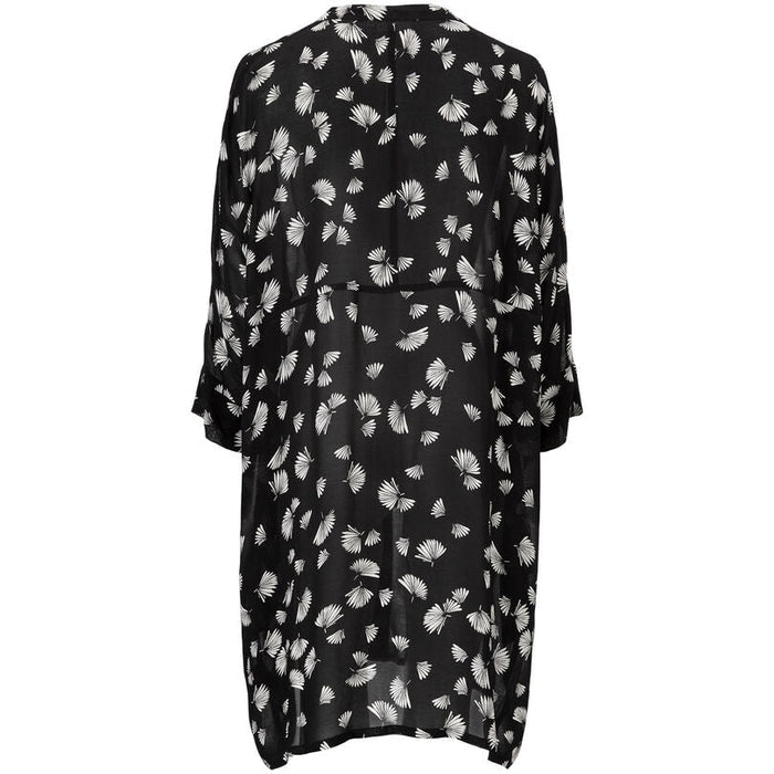 Masai Black Losetta Shirt Dress Back | Dotique