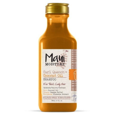 MAUI MOISTURE Hair Care Curl Quench + Coconut Oil Shampoo For Thick Curly Hair شامبو الشعر الكيرلي بزيت جوز الهند