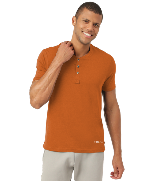 Medallion Gold Henley 2.0 - Half Sleeves (Pack Of 1)