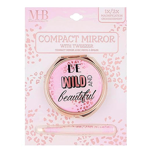 MHB Compact Mirror & Tweezer Set