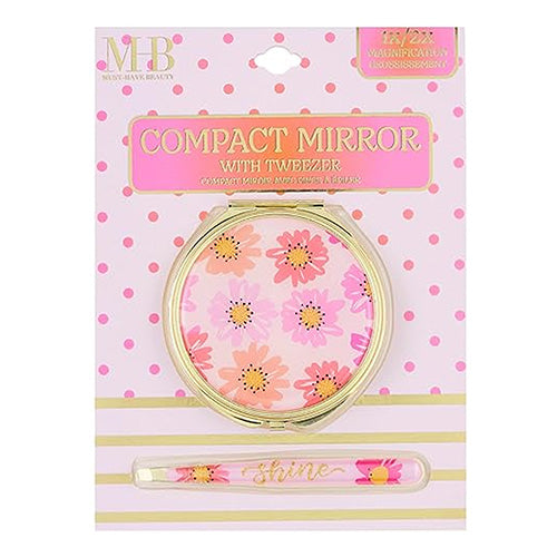 MHB Compact Mirror & Tweezer Set