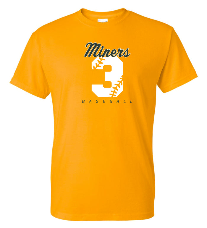 Miners Basic Number Tee- Matte or Glitter