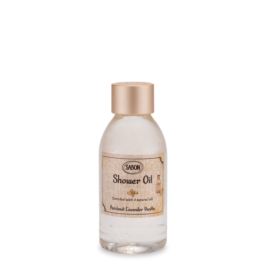 Mini Shower Oil Patchouli Lavender Vanilla 100mL