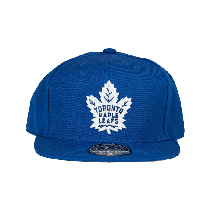 Mitchell & Ness Maple Leafs Team Ground Fitted Hat Blue (Size 7 7/8)
