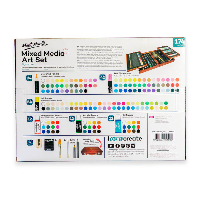 Mixed Media Art Set Signature 174pc