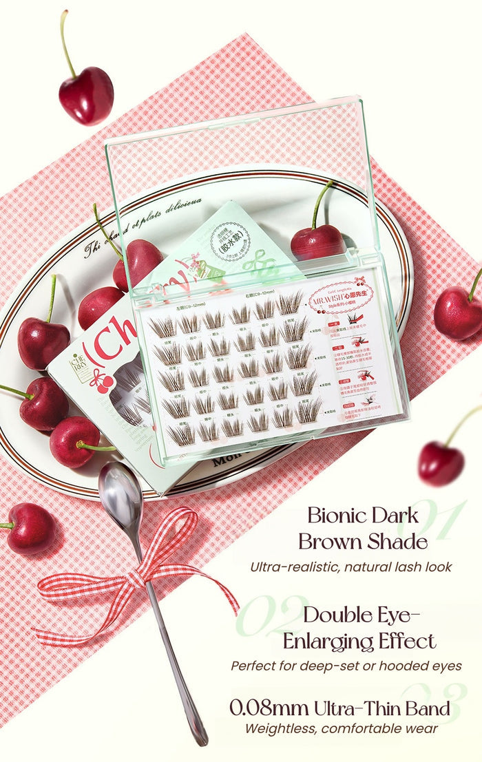 MR.WISH Little Cherry Glue-free Natural False Eyelashes T5656