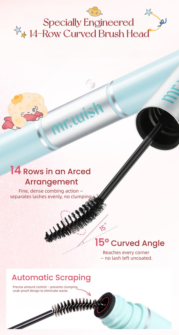 MR.WISH X Fluffy Lili Double-head Eyelash Primer & Remover Pen T5736
