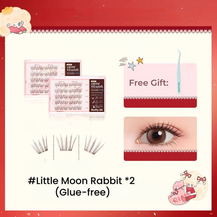 #Little Moon Rabbit *2 (Glue-free-With Tweezers)