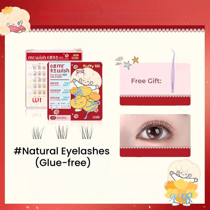 #Natural Eyelashes (Glue-free)