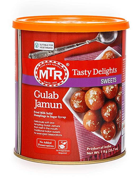 MTR Gulab Jamun Can, 1 Kg (35.27oz)