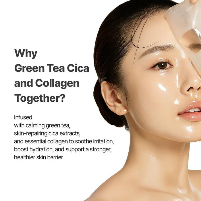 NACIFIC Green Tea Cica Collagen Gel Mask 4 pcs