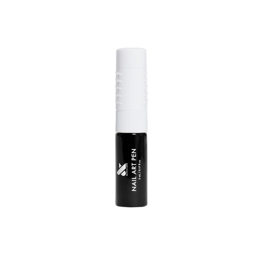 Nail Art Pen - E+M in black and white with dual tips for creating detailed, long-lasting at-home manicure designs by Olive and June