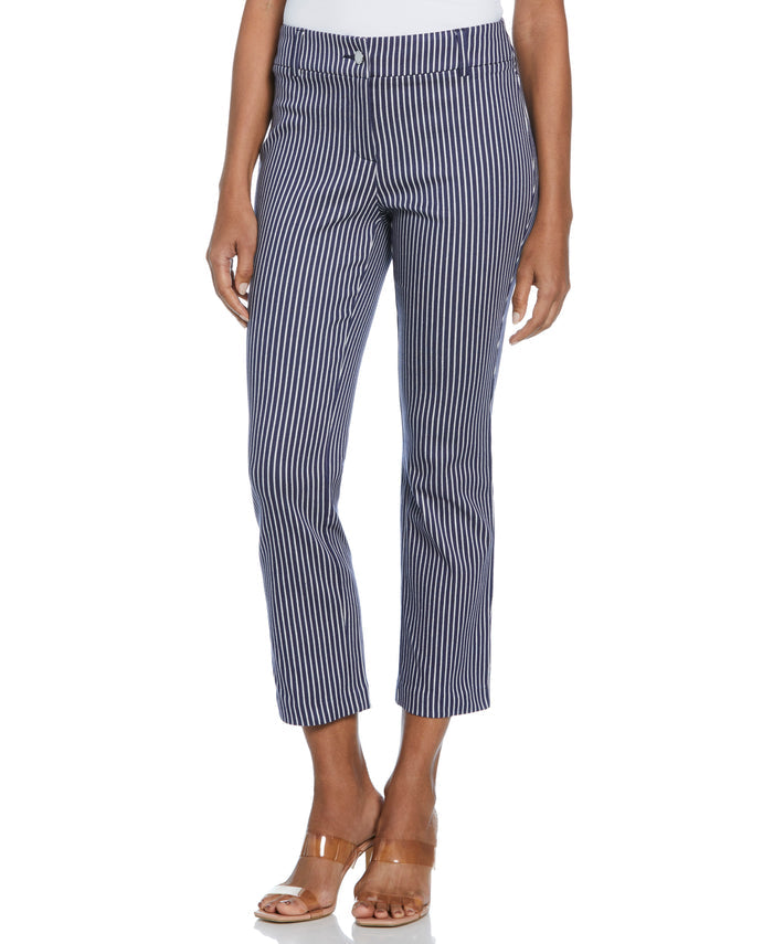 Navy Stripe Back Yoke Pants (Peacoat)