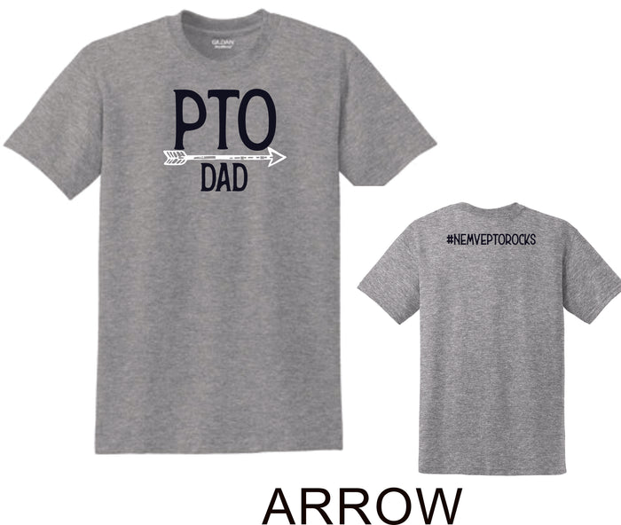 NE MVE PTO Basic ARROW Tee- Matte or Glitter
