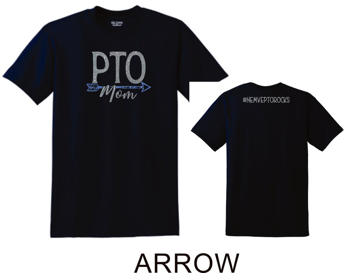 NE MVE PTO Basic ARROW Tee- Matte or Glitter