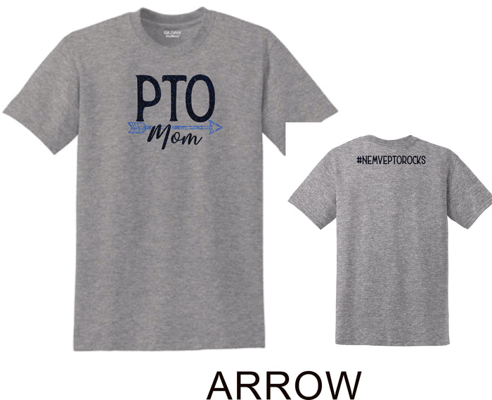NE MVE PTO Basic ARROW Tee- Matte or Glitter