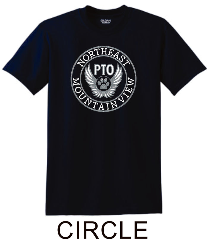 NE MVE PTO Basic CIRCLE Tee- Matte or Glitter