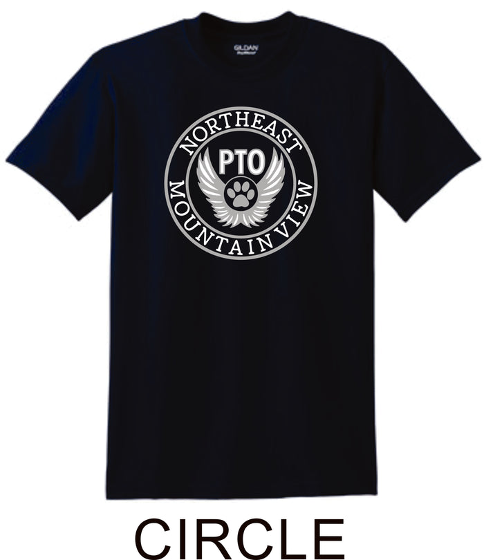 NE MVE PTO Basic CIRCLE Tee- Matte or Glitter