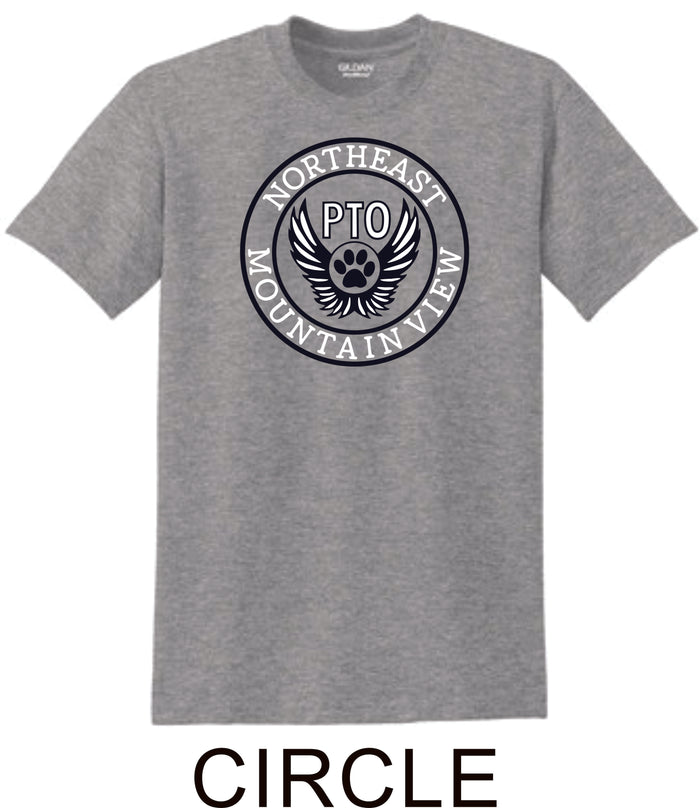 NE MVE PTO Basic CIRCLE Tee- Matte or Glitter