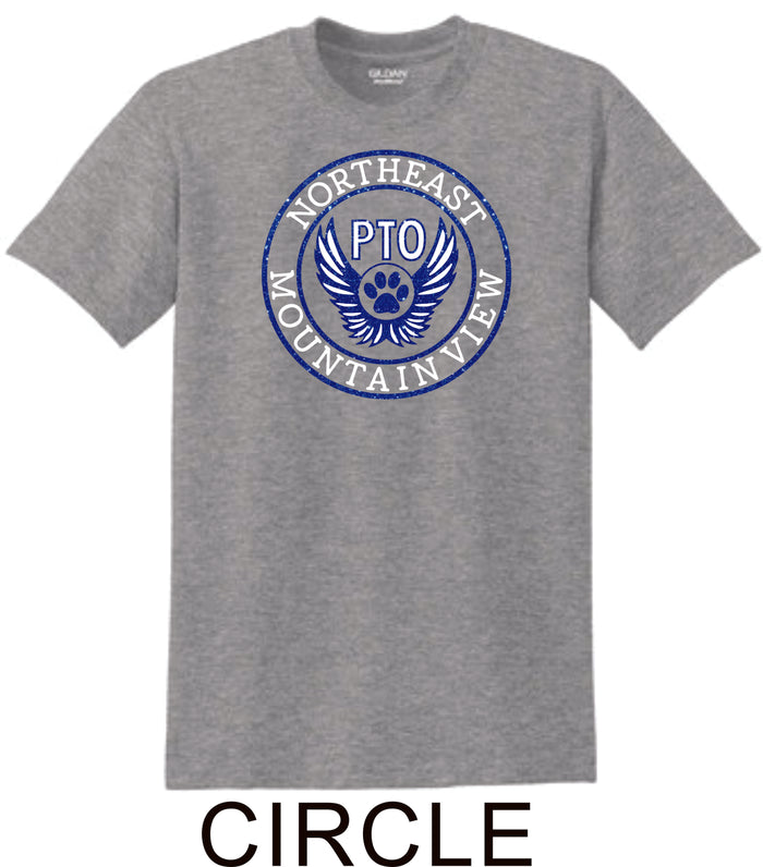 NE MVE PTO Basic CIRCLE Tee- Matte or Glitter