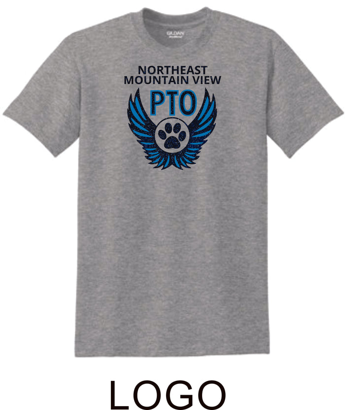 NE MVE PTO Basic LOGO Tee- Matte or Glitter