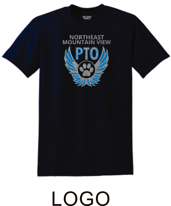 NE MVE PTO Basic LOGO Tee- Matte or Glitter