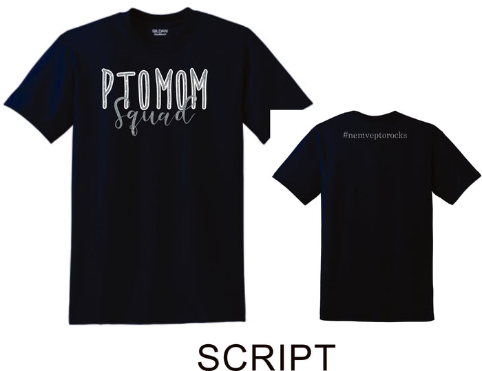 NE MVE PTO Basic SCRIPT Tee- Matte or Glitter