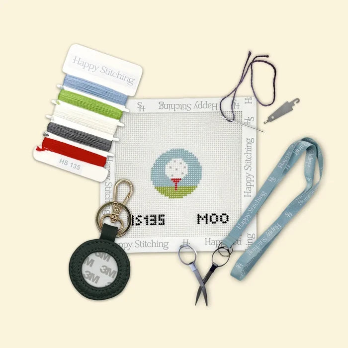 Needlepoint Kit Tee Time Keyring
