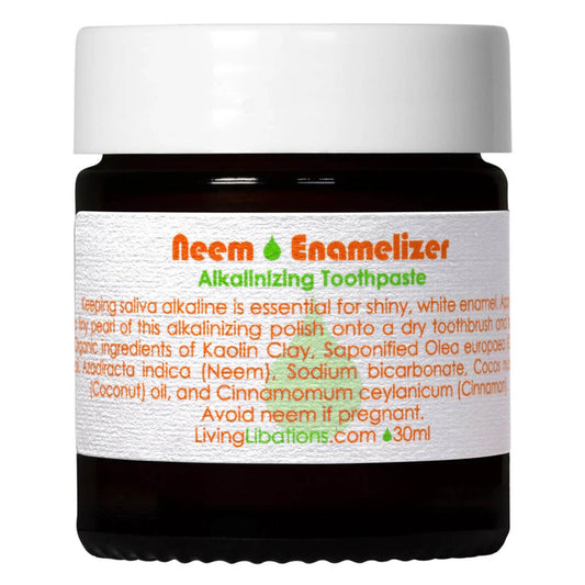 Jar of Living Libations Neem Enamelizer Alkalinizing Toothpaste 30ml