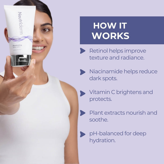 Neutriderm Illuminating Body Lotion - How it work