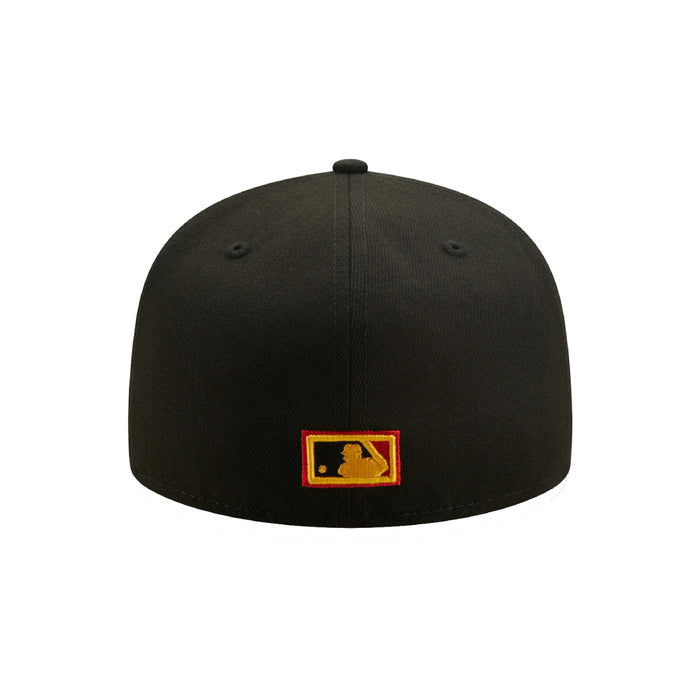New Era Black Chicago White Sox 75th Anniversary Gold Undervisor 59FIFTY Fitted Hat (Size 8)