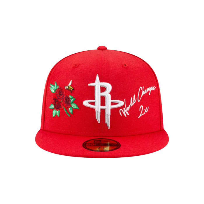 New Era Houston Rockets Icon 2.0 59FIFTY Fitted Hat Red (Size 8)