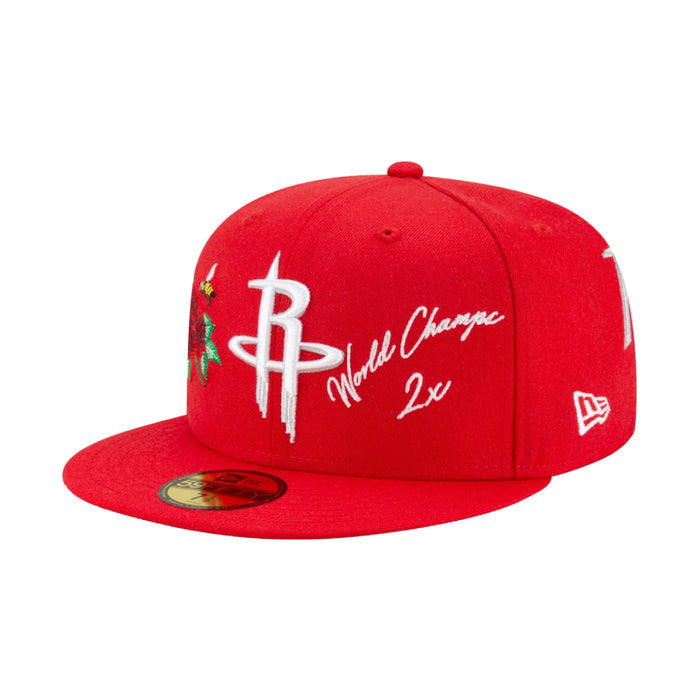 New Era Houston Rockets Icon 2.0 59FIFTY Fitted Hat Red (Size 8)