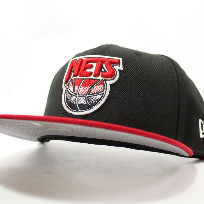 New Jersey Nets New Era 59FIFTY Fitted Hats (AIR JORDAN 11 LOW BREDS GRAY UNDER BRIM)