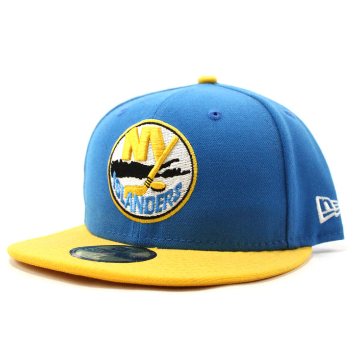 New York Islanders New Era 5950 Fitted Hats (CARDINAL BLUE YELLOW)
