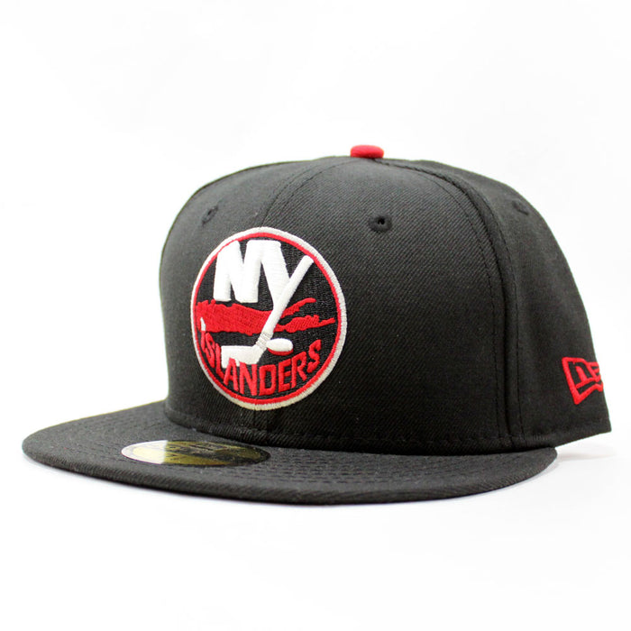 New York Islanders New Era 59FIFTY Fitted Hat (Black Red)