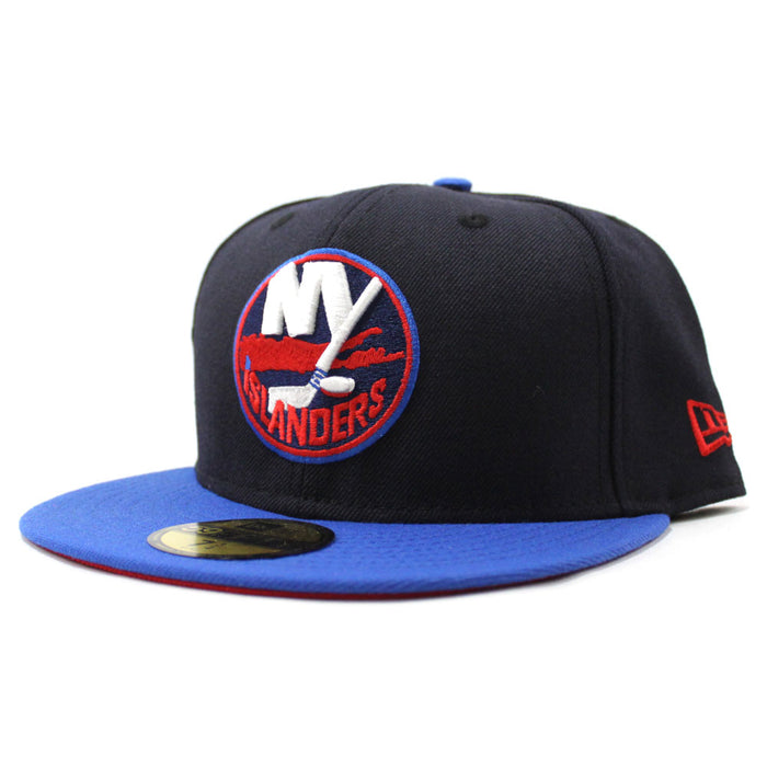 New York Islanders New Era 59Fifty Fitted Hat (Navy Blue Red Under Brim)