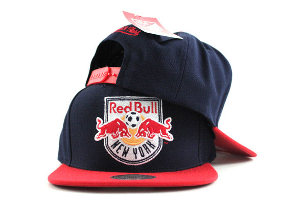 New York Red Bulls MLS Snapback Hats (NAVY RED)