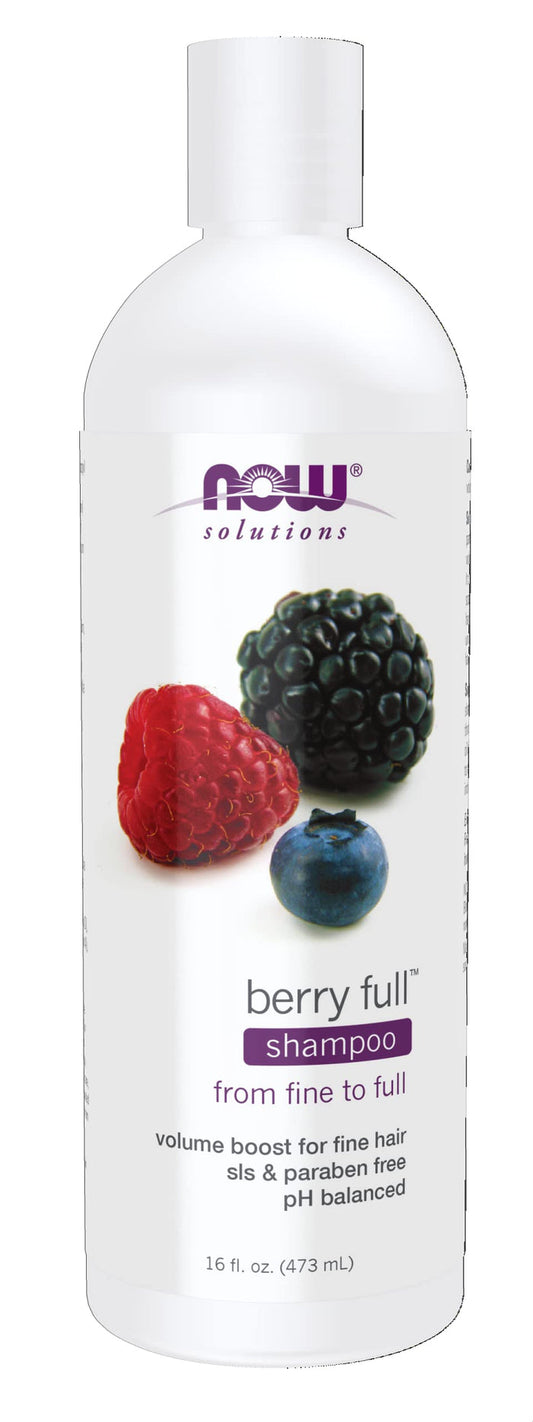 NOW FOODS SOLUTIONS Berry Full Shampoo From Fine To Full شامبو الشعر بالتوت من ناو