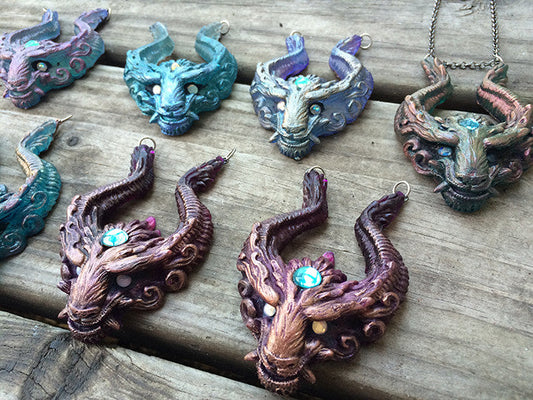 OLD GUARD PENDANT- BLUES AND PURPLES