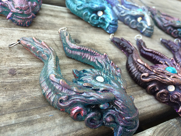 OLD GUARD PENDANT- BLUES AND PURPLES