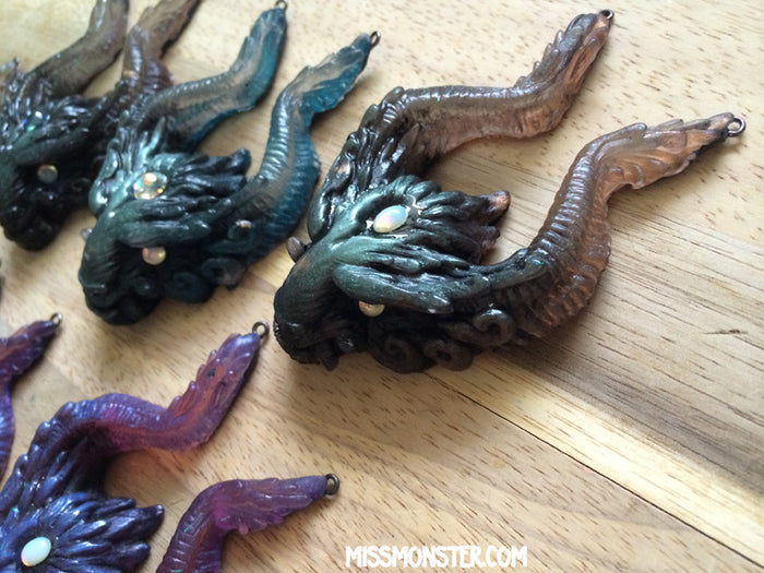 OLD GUARD PENDANT- GREEN + BLUE